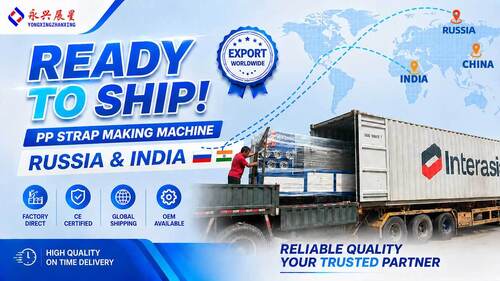 সর্বশেষ কোম্পানি ব্লগ সম্পর্কে Single Screw PP Strap Making Machines Shipped to Russia and India