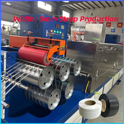 একক স্ক্রু 250-300kg / h পিপি অটো স্ট্র্যাপিং প্লাস্টিক তৈরীর মেশিন পোষা প্রাণী প্যাকিং স্ট্র্যাপ উৎপাদন লাইন